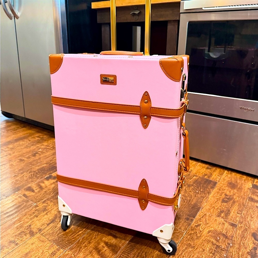 Lily Pulitzer Pink Hard Shell Carry-On Suitcase